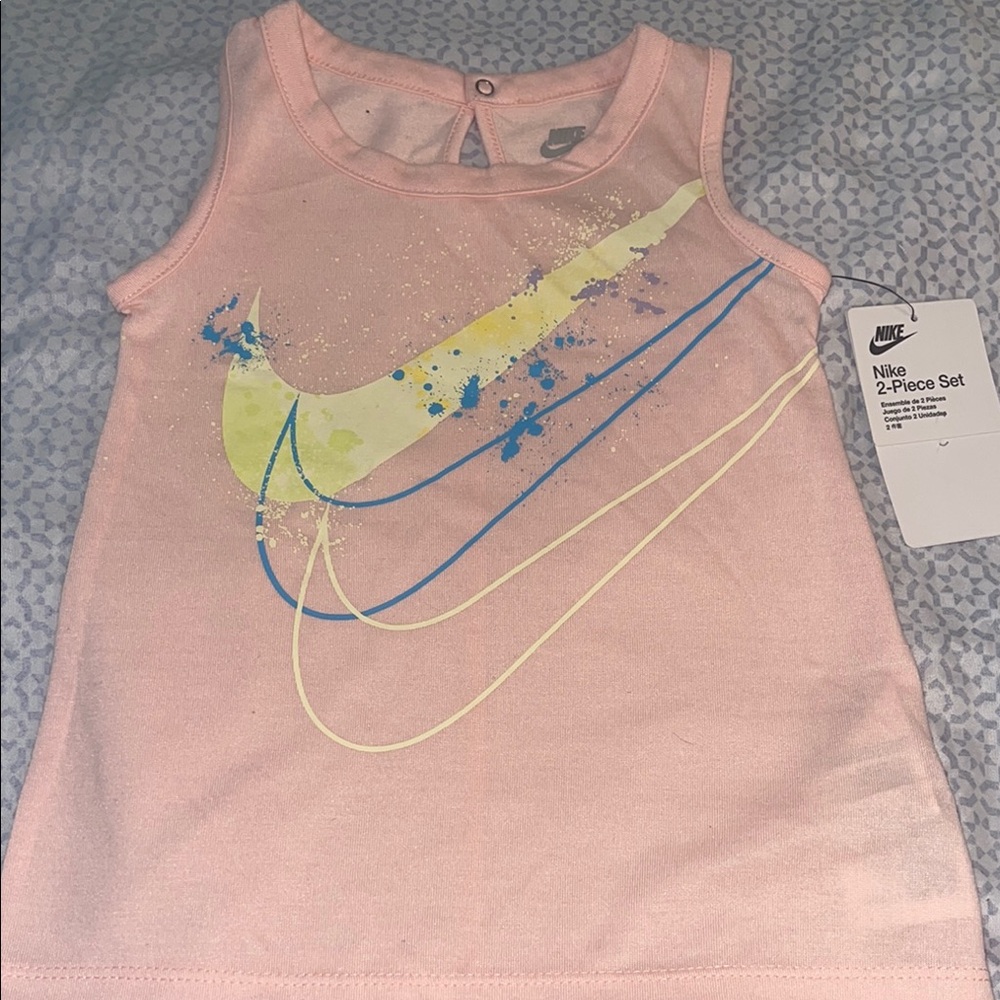 Nike Pink Tank Top with Logo